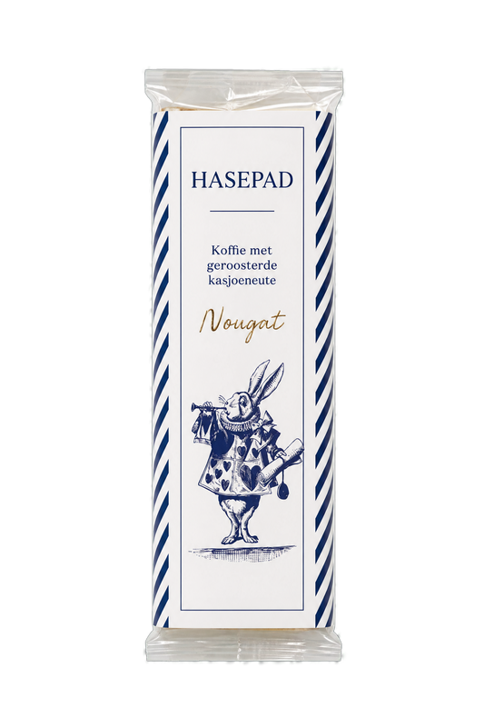 Hasepad Nougat — Koffie met geroosterde kasjoeneute