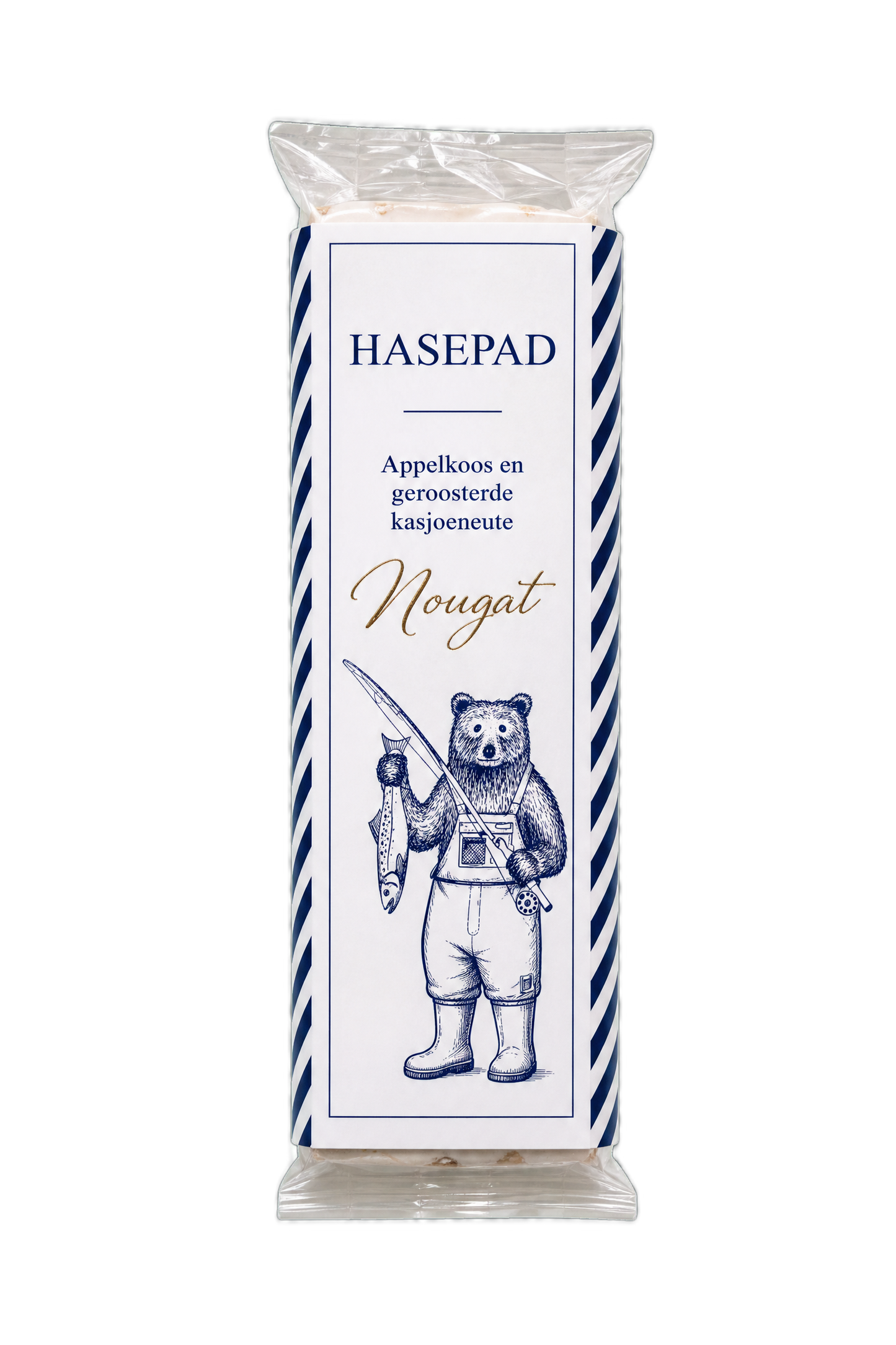 Hasepad Nougat — Appelkoos en geroosterde kasjoeneute